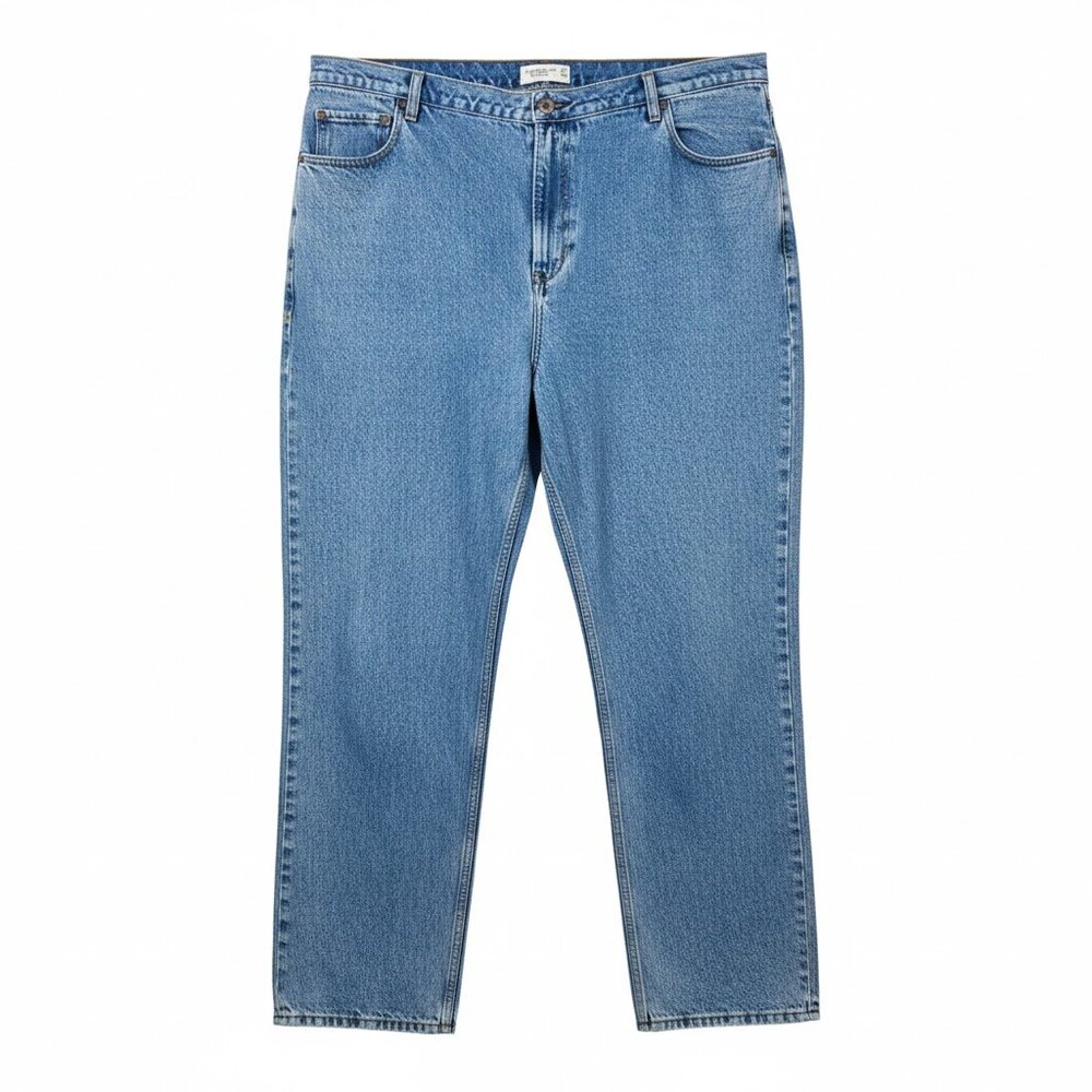 Abercrombie & Fitch The '90s Straight Ultra High Rise Jeans Curve Love 24R Denim